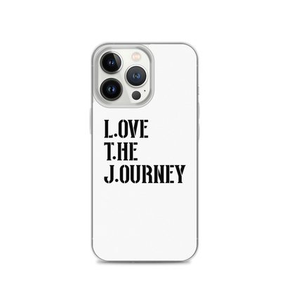 Lenny Torres "Love The Journey" White iPhone Case