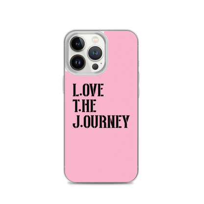 Lenny Torres "Love The Journey" Pink iPhone Case