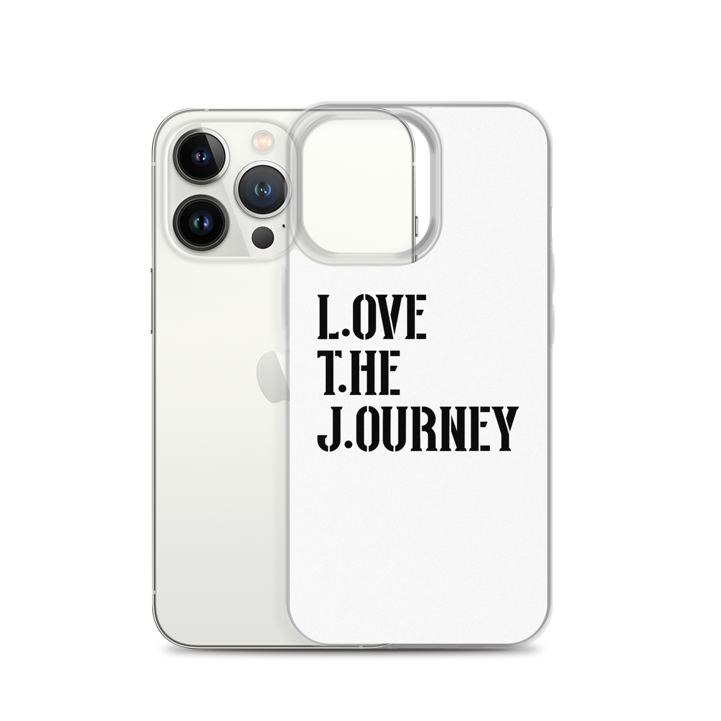 Lenny Torres "Love The Journey" White iPhone Case