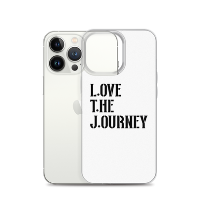 Lenny Torres "Love The Journey" White iPhone Case