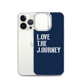Lenny Torres "Love The Journey" Navy iPhone Case