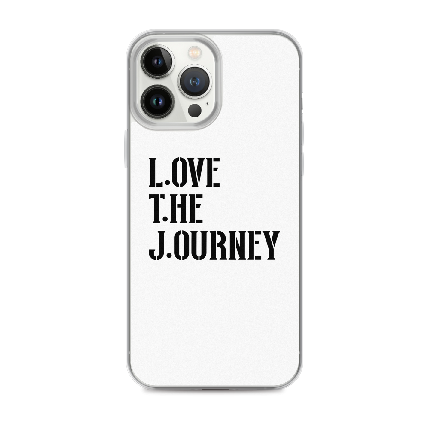 Lenny Torres "Love The Journey" White iPhone Case