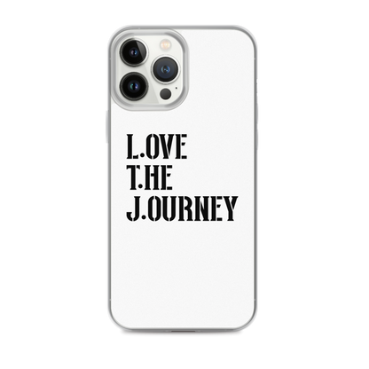 Lenny Torres "Love The Journey" White iPhone Case