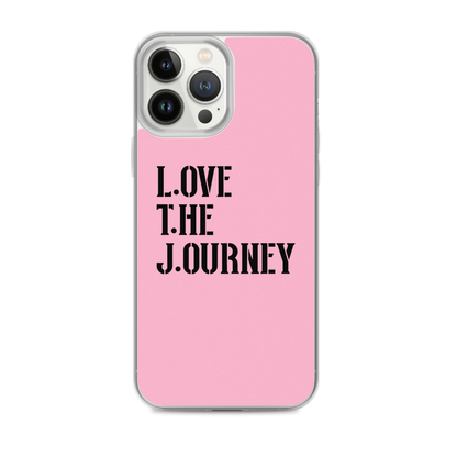 Lenny Torres "Love The Journey" Pink iPhone Case