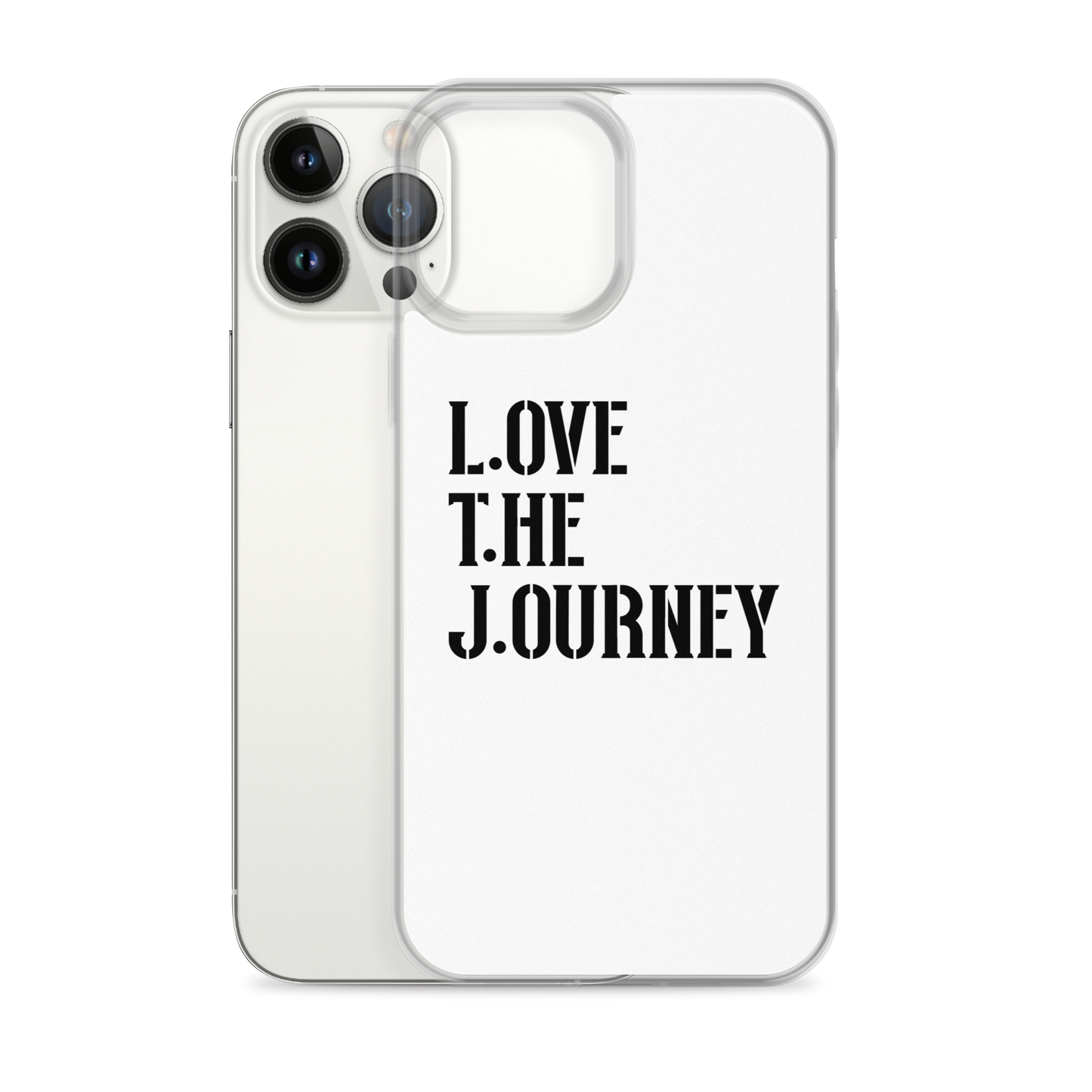 Lenny Torres "Love The Journey" White iPhone Case