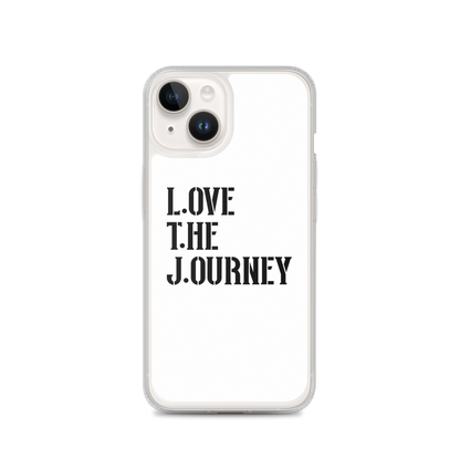 Lenny Torres "Love The Journey" White iPhone Case