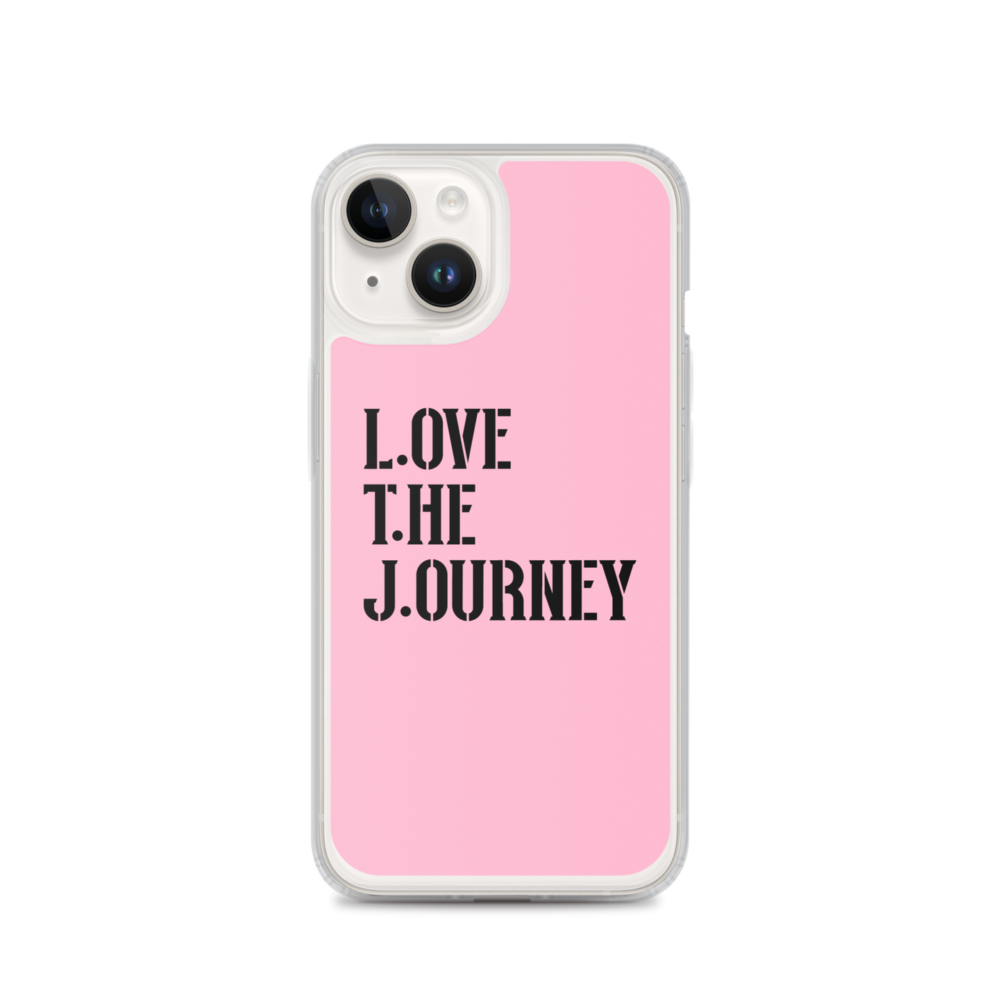 Lenny Torres "Love The Journey" Pink iPhone Case