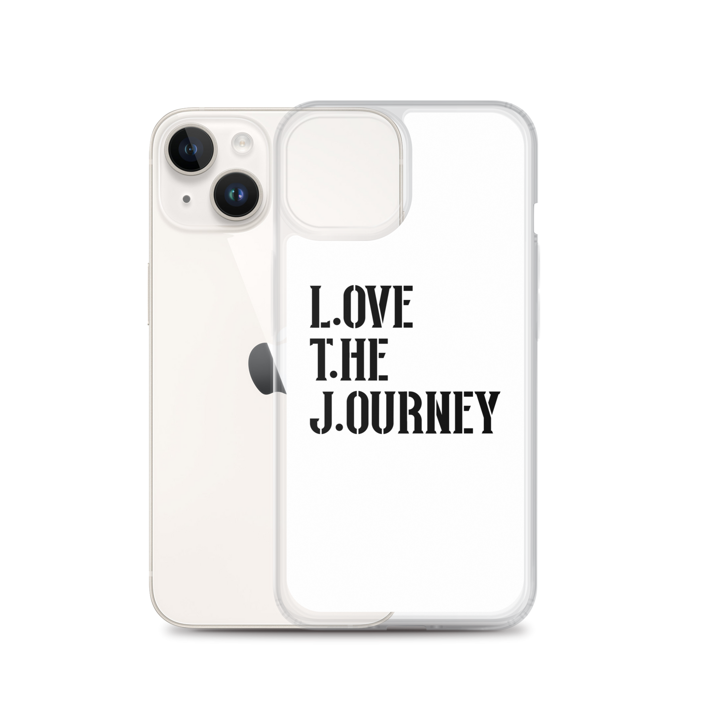 Lenny Torres "Love The Journey" White iPhone Case