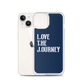 Lenny Torres "Love The Journey" Navy iPhone Case