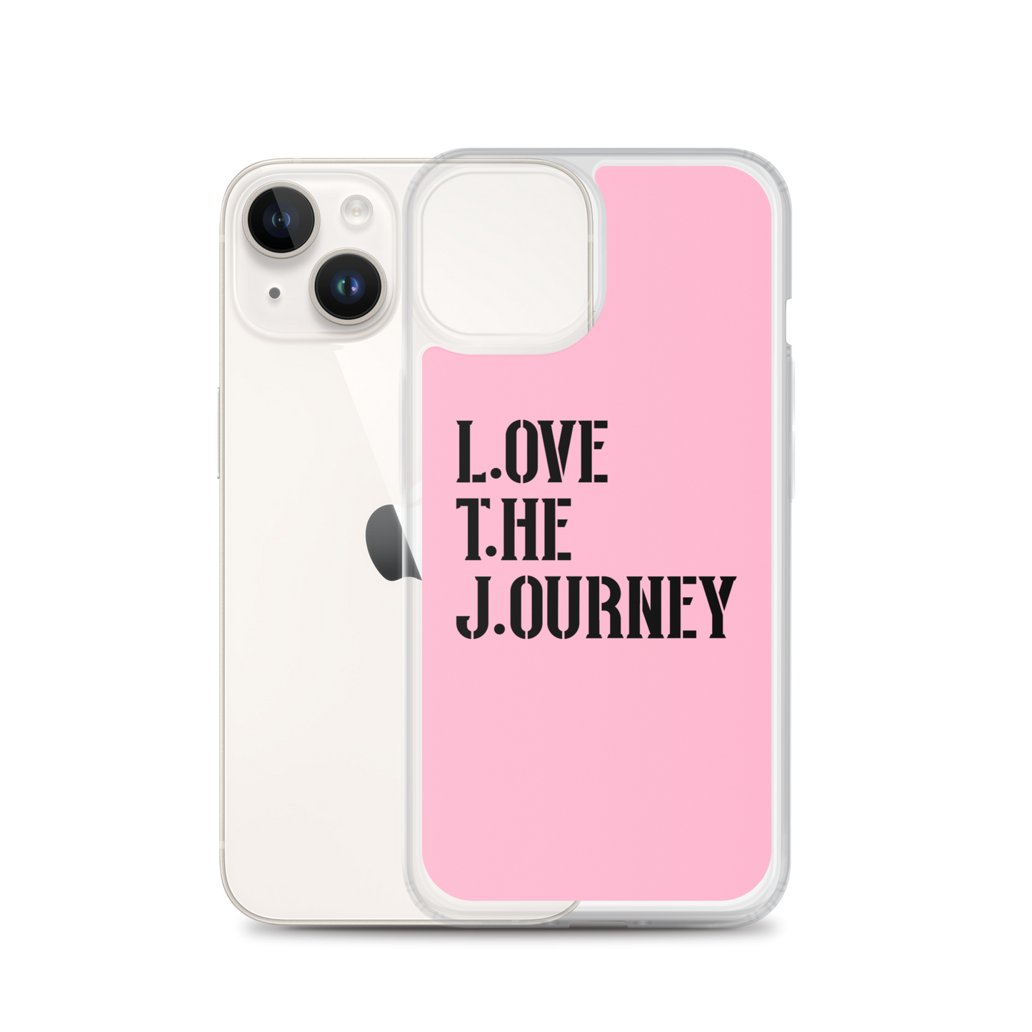Lenny Torres "Love The Journey" Pink iPhone Case