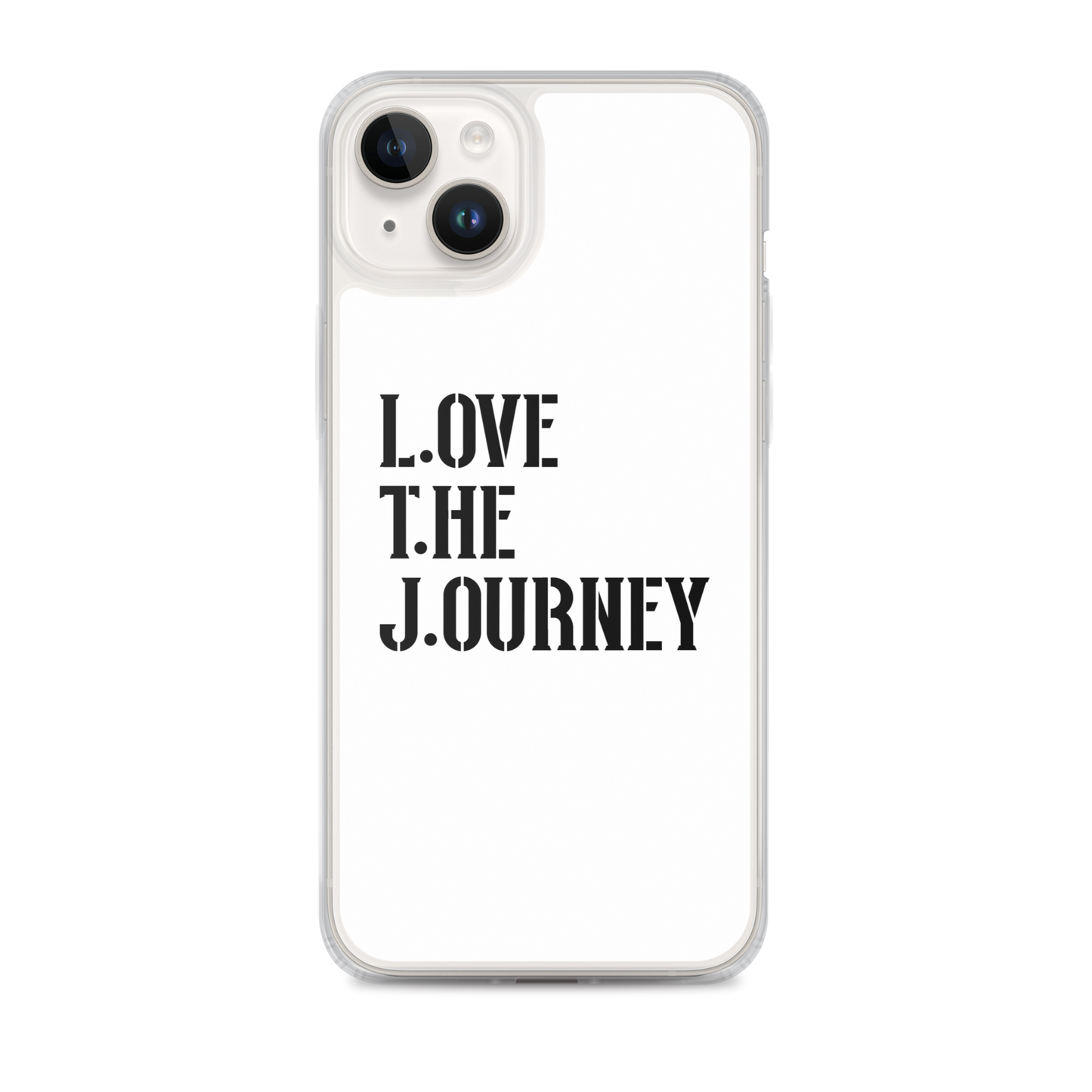 Lenny Torres "Love The Journey" White iPhone Case