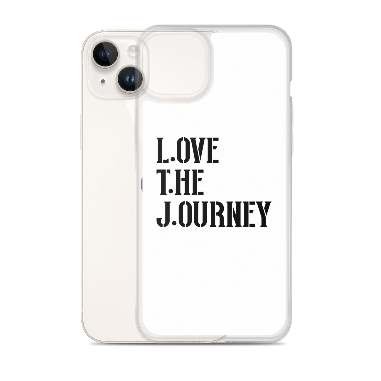 Lenny Torres "Love The Journey" White iPhone Case