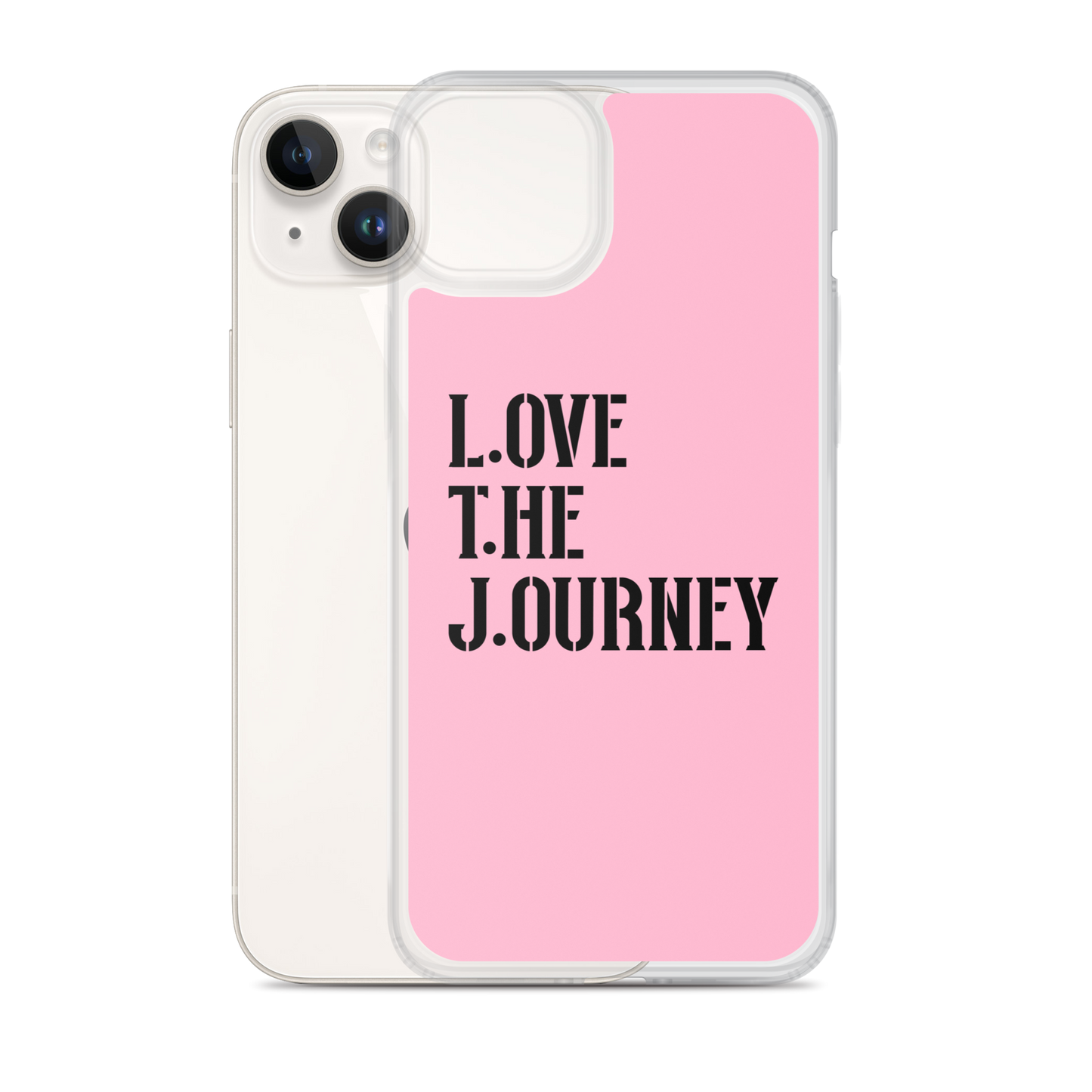 Lenny Torres "Love The Journey" Pink iPhone Case
