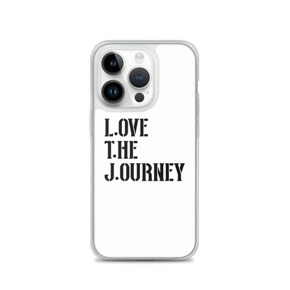 Lenny Torres "Love The Journey" White iPhone Case