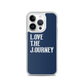 Lenny Torres "Love The Journey" Navy iPhone Case