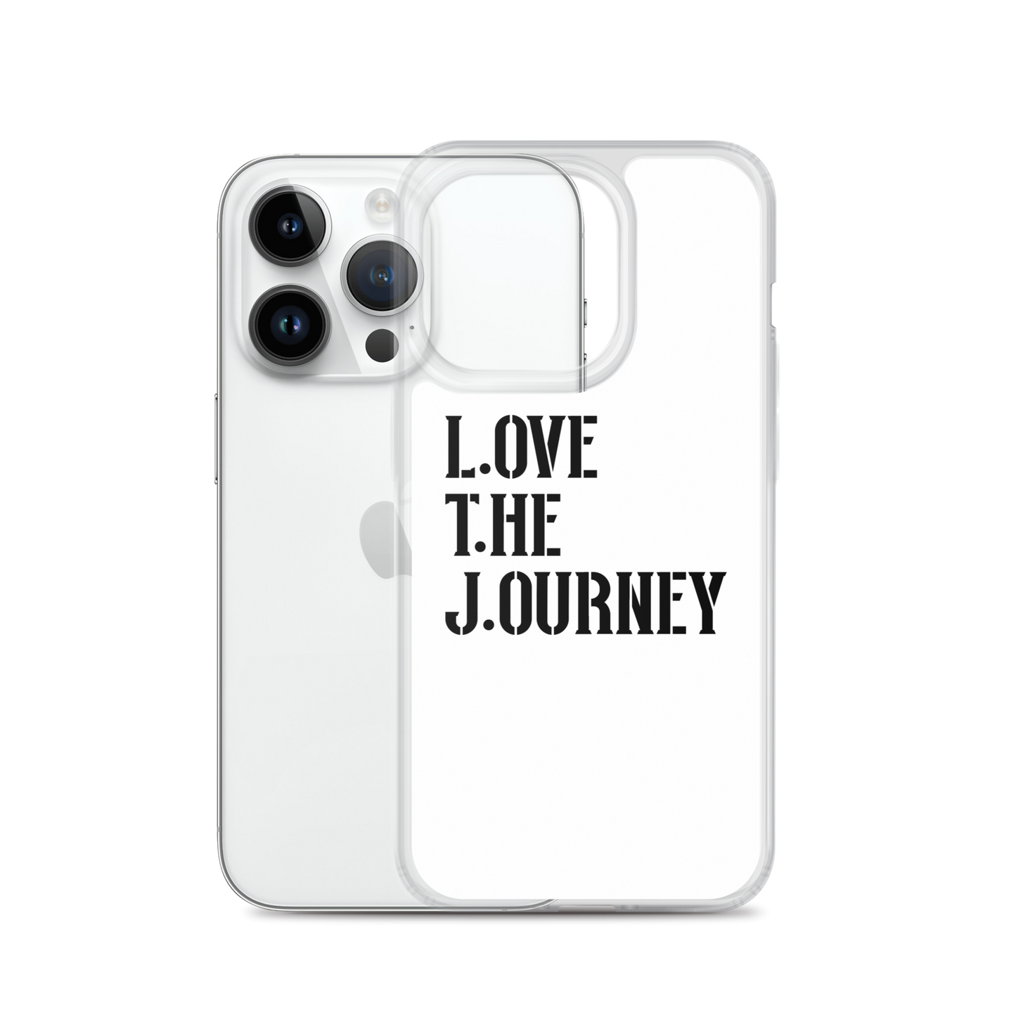 Lenny Torres "Love The Journey" White iPhone Case