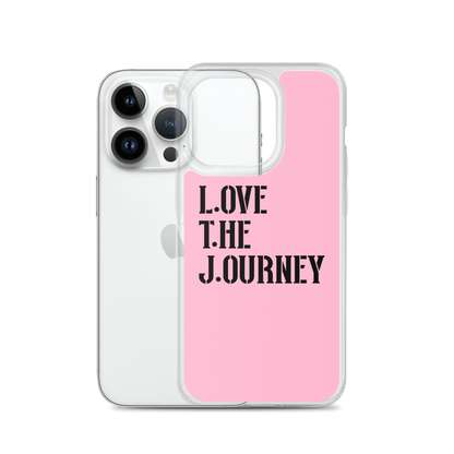Lenny Torres "Love The Journey" Pink iPhone Case