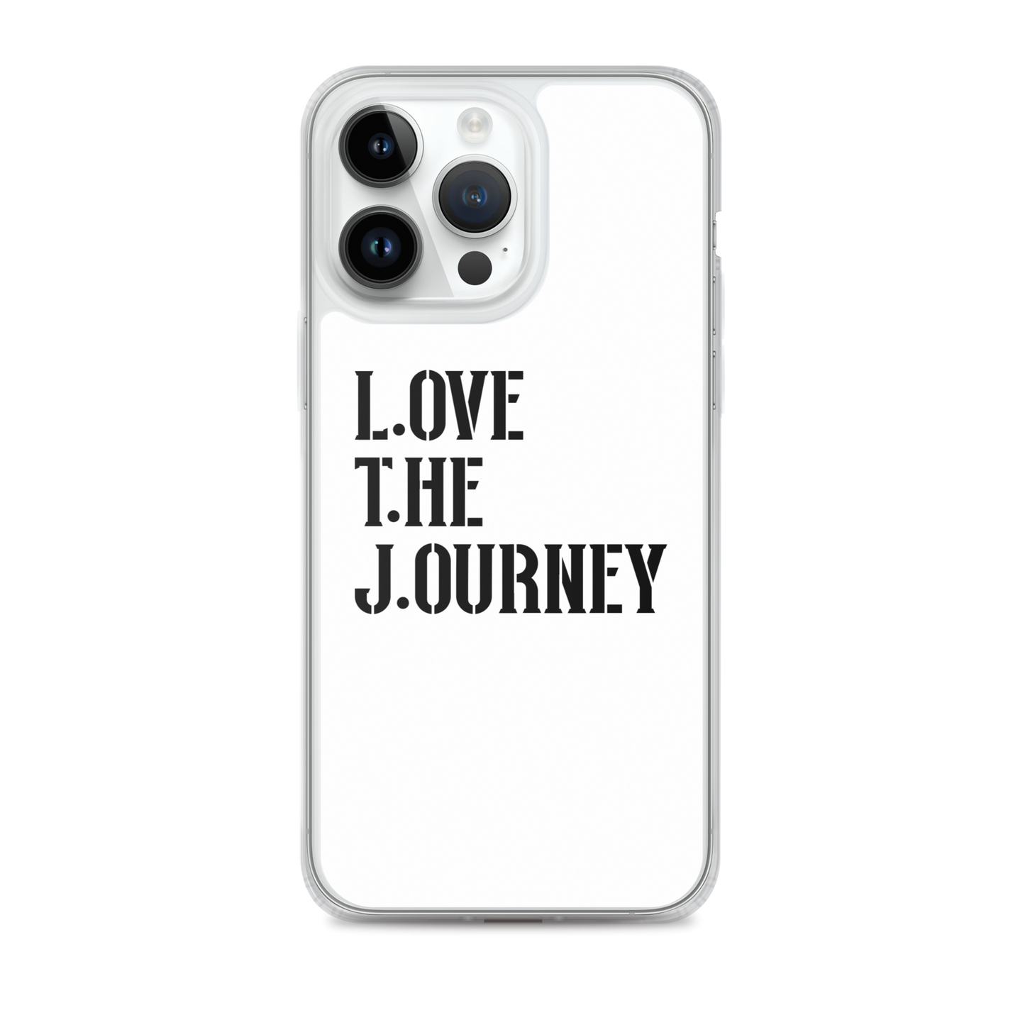 Lenny Torres "Love The Journey" White iPhone Case