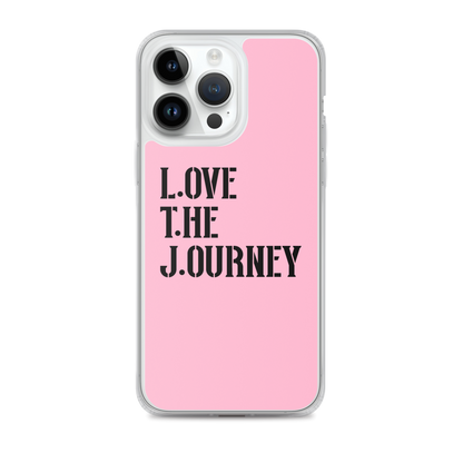 Lenny Torres "Love The Journey" Pink iPhone Case