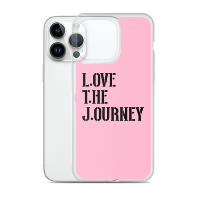 Lenny Torres "Love The Journey" Pink iPhone Case