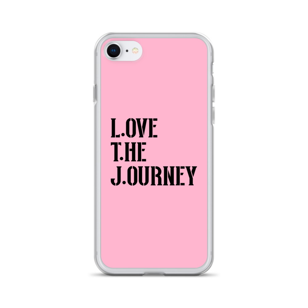 Lenny Torres "Love The Journey" Pink iPhone Case