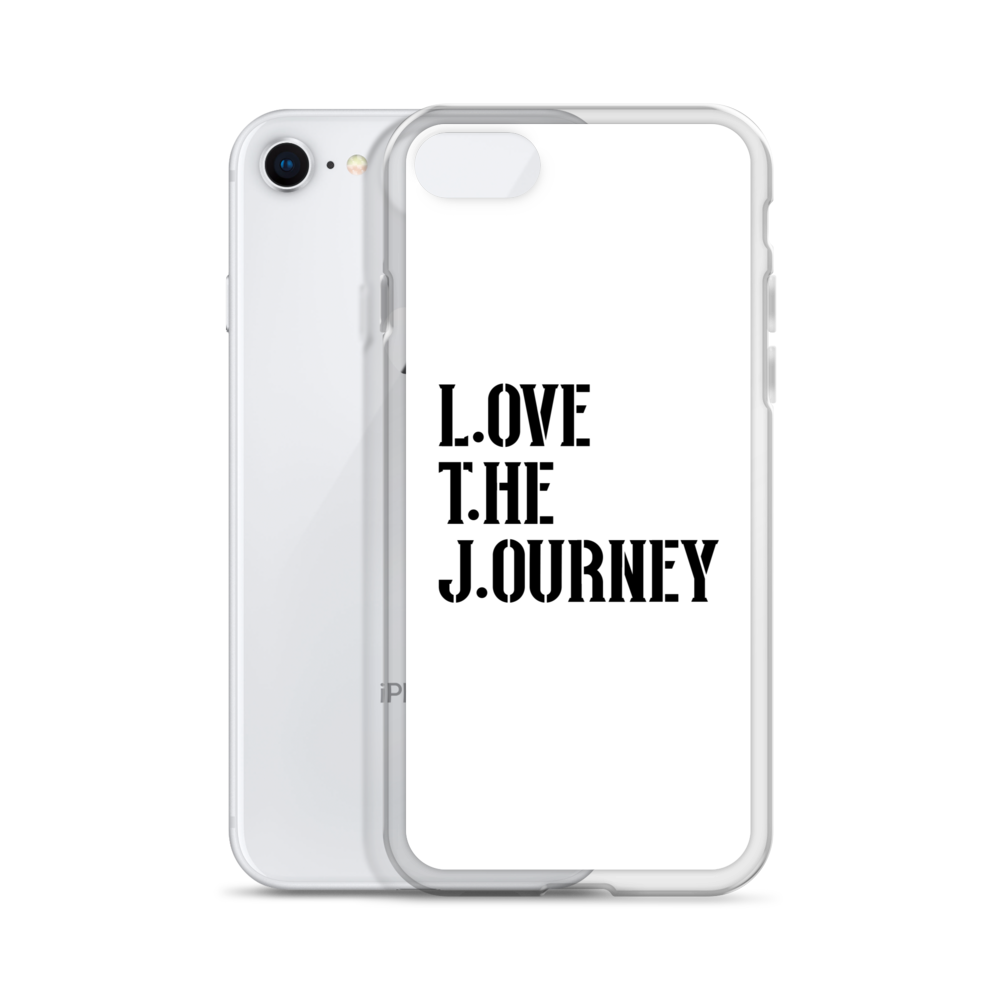 Lenny Torres "Love The Journey" White iPhone Case
