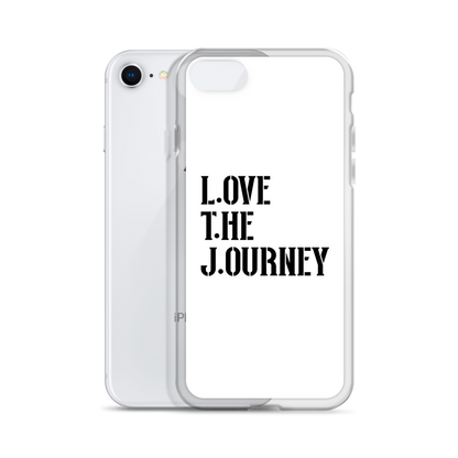 Lenny Torres "Love The Journey" White iPhone Case