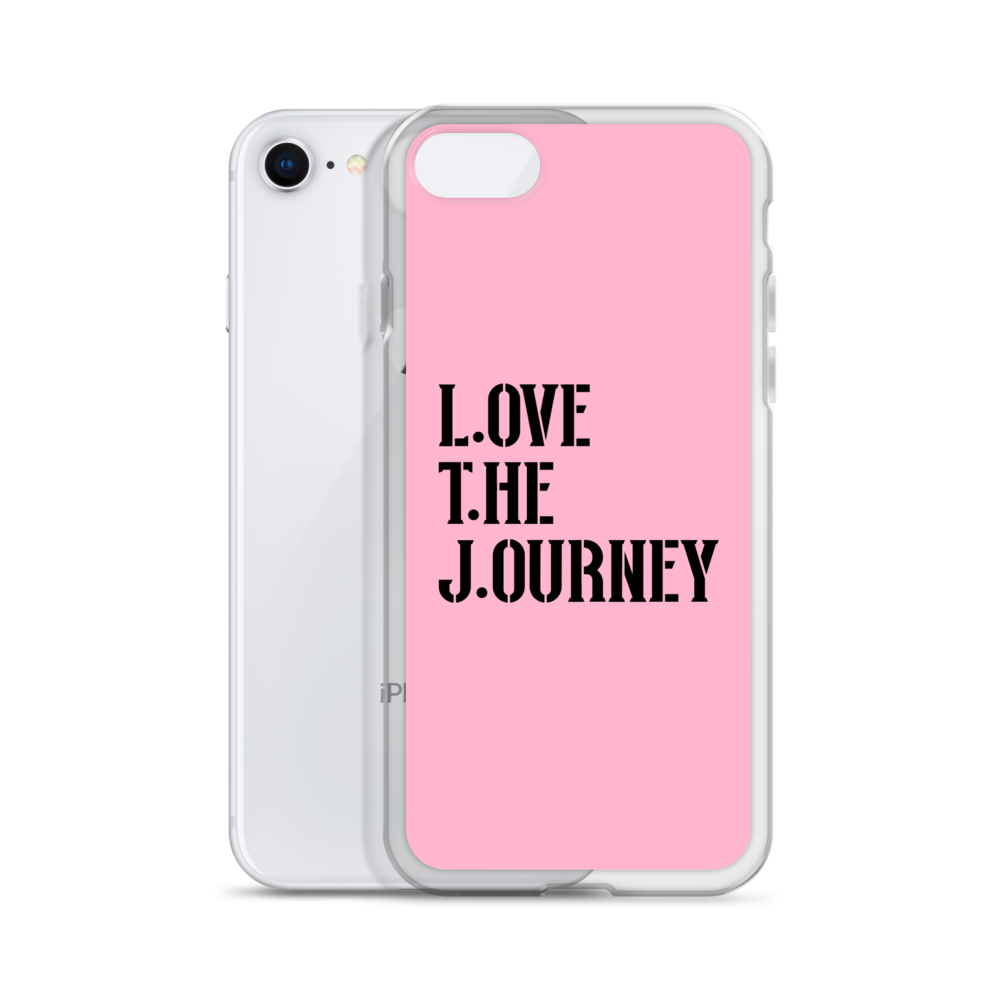 Lenny Torres "Love The Journey" Pink iPhone Case