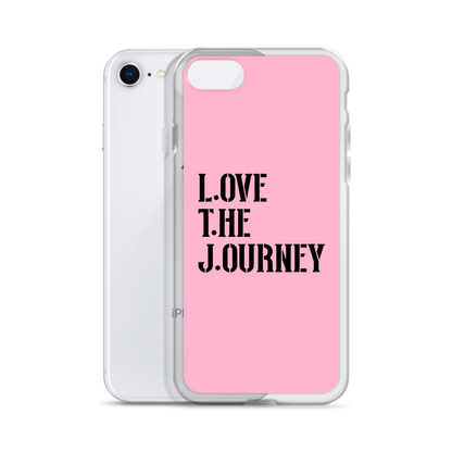 Lenny Torres "Love The Journey" Pink iPhone Case