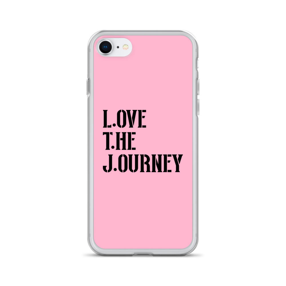 Lenny Torres "Love The Journey" Pink iPhone Case