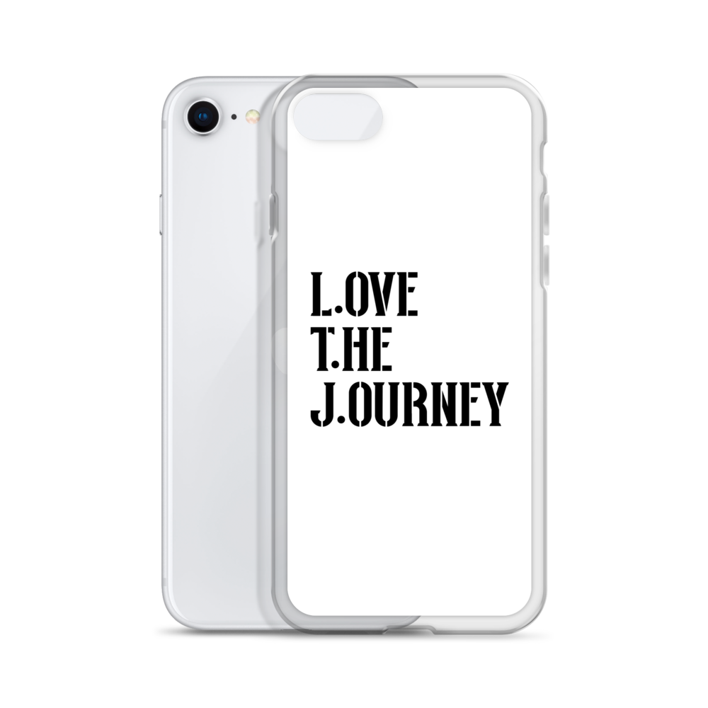 Lenny Torres "Love The Journey" White iPhone Case