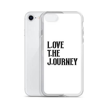Lenny Torres "Love The Journey" White iPhone Case