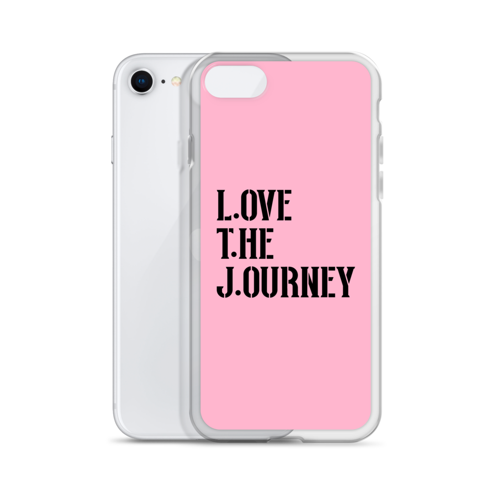 Lenny Torres "Love The Journey" Pink iPhone Case