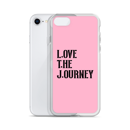 Lenny Torres "Love The Journey" Pink iPhone Case
