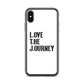 Lenny Torres "Love The Journey" White iPhone Case