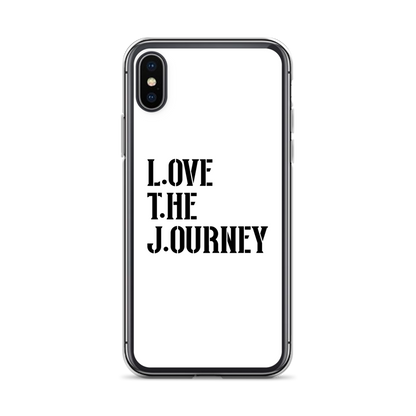 Lenny Torres "Love The Journey" White iPhone Case