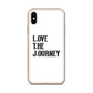 Lenny Torres "Love The Journey" White iPhone Case
