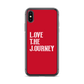 Lenny Torres "Love The Journey" Red iPhone Case