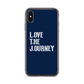 Lenny Torres "Love The Journey" Navy iPhone Case