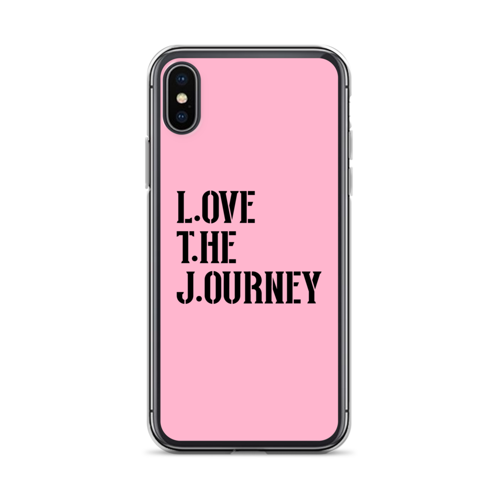Lenny Torres "Love The Journey" Pink iPhone Case