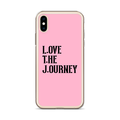 Lenny Torres "Love The Journey" Pink iPhone Case
