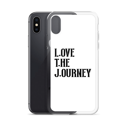Lenny Torres "Love The Journey" White iPhone Case