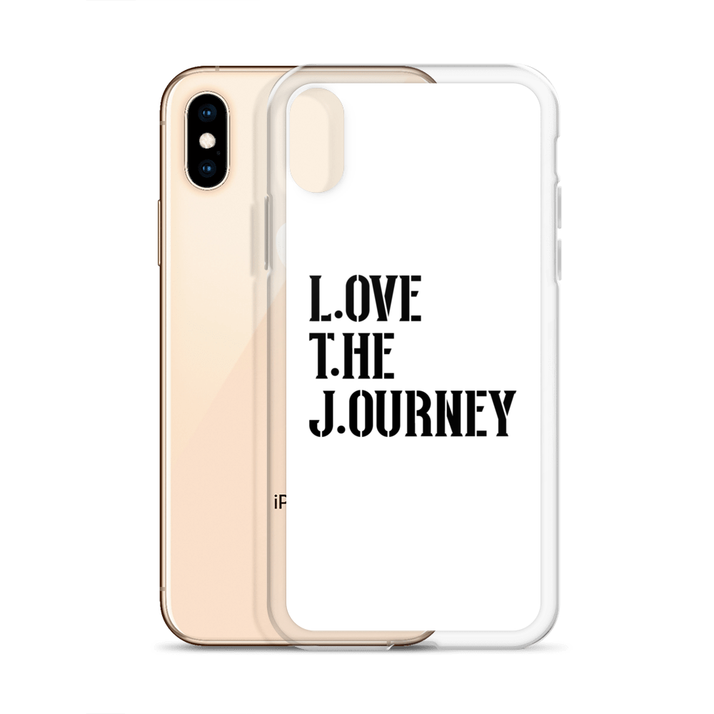 Lenny Torres "Love The Journey" White iPhone Case