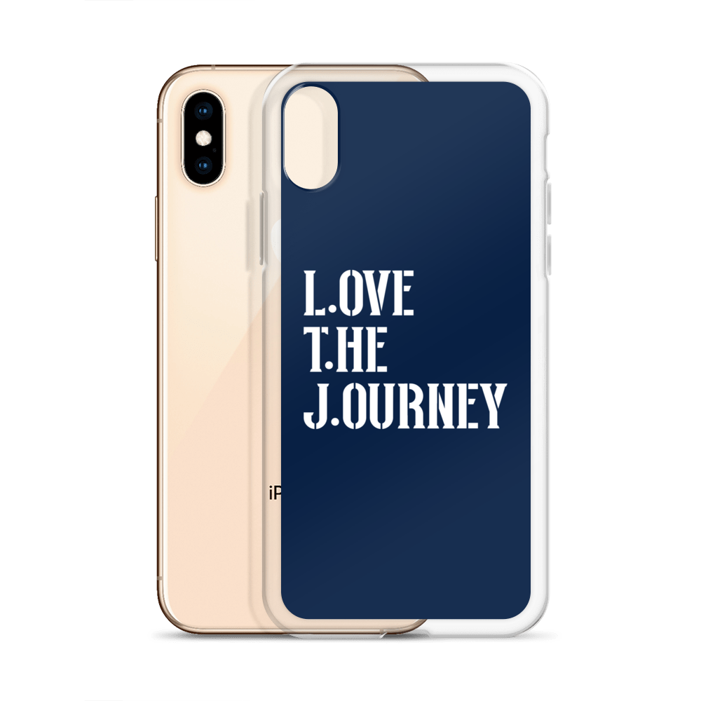 Lenny Torres "Love The Journey" Navy iPhone Case
