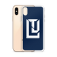 Lenny Torres "Logo" Navy iPhone Case