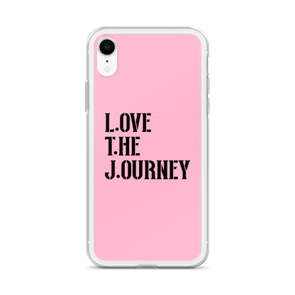 Lenny Torres "Love The Journey" Pink iPhone Case