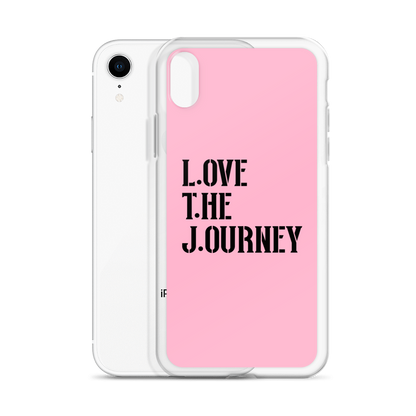 Lenny Torres "Love The Journey" Pink iPhone Case