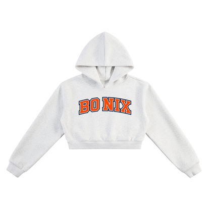 Bo Nix Jersey Women's Cropped Hoodie