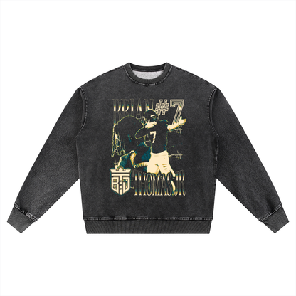 Brian Thomas Jr. Vintage Oversized Washed Sweatshirt