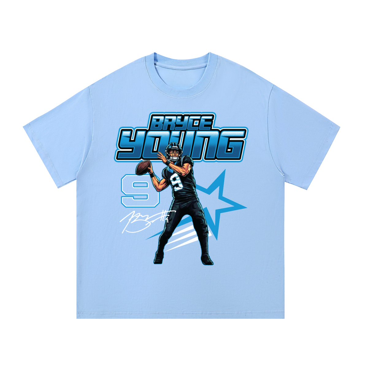 Bryce Young Illustration Oversized T-shirt